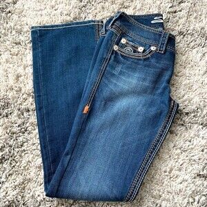 Seven 7  blue jeans  women denim jeans bootcut blue size 27